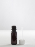 10ml PET-Flasche braun m. Spatelverschluss