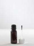 10ml PET-Flasche braun m. Pinselverschluss