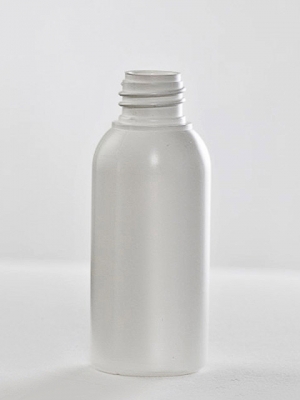 Rundflasche aus HDPE, 50 ml, weiß