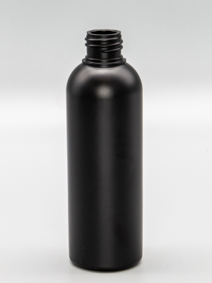 Rundflasche aus HDPE, 100 ml, schwarz