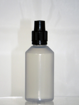 Liquidflasche PP natur 50ml m. Dosierer und KISI-Verschlu