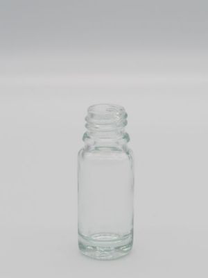Glas-Tropferflasche 10 ml klar/ Weissglasflasche / Tropfflasche / Apothekerfläschchen