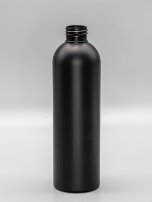 Rundflasche aus HDPE, 250 ml, schwarz
