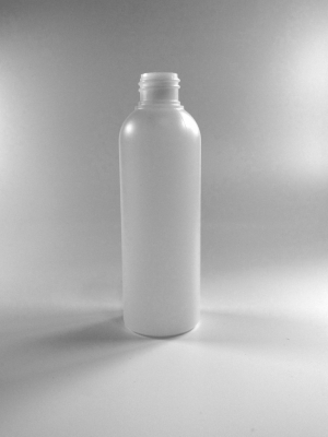 Rundflasche aus HDPE, 100 ml, wei