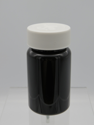 Schwarze 100 ML PET-Weithalsdose mit KiSi-Verschluss