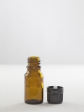 10ml Glasflasche braun m. Tropferverschluss Typ:A