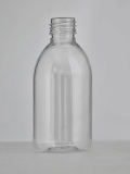 PET-Sirupflasche Rund 250 ml transparent