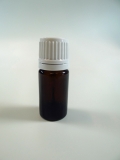 5 ml Glasflasche braun m. Pinselverschluss