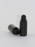 Liquidflasche PET schwarz 10 ml m. Dosierer und KISI-Verschluß