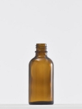 Glas-Tropferflasche 50 ml braun / Braunglasflasche / Tropfflasche / Apothekerfläschchen