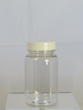Transparente 100 ML PET-Weithalsdose mit Verschluss