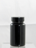 Schwarze 100 ML PET-Weithalsdose mit Verschluss