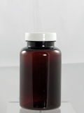 Braun-transparente 250 ML PET-Weithalsdose mit Verschluss