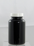 Schwarze 250 ML PET-Weithalsdose mit Verschlu