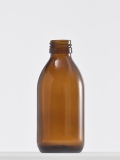 Glas-Sirupflasche 200 ml braun / Braunglasflasche / Medizinflasche / Apothekerflasche