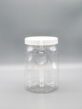 Kunststoff-Dose aus PET 1000 ml m. Verschluss
