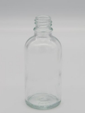 Glas-Tropferflasche 50 ml klar/ Weissglasflasche / Tropfflasche / Apothekerflschchen