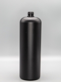 Rundflasche aus HDPE, 1000 ml, schwarz