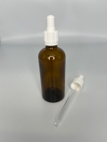 100 ml Glasflasche braun m. Glaspipette 113 wei