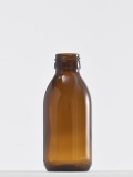 Glas-Sirupflasche 150 ml braun / Braunglasflasche / Medizinflasche / Apothekerflasche